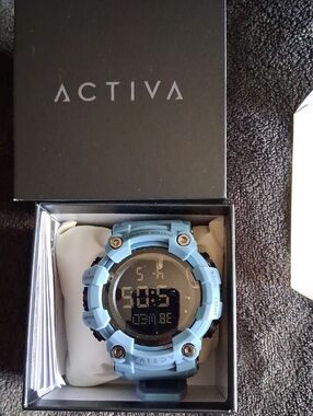 Ativa Baby Blue Rugged Digital Sports Watch